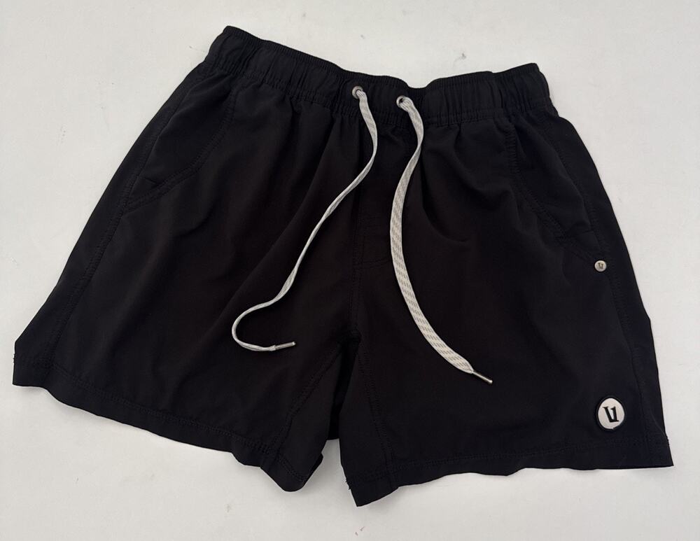 Vuori Mens Size Small Black Lined Pull On Shorts Athleisure Gym
